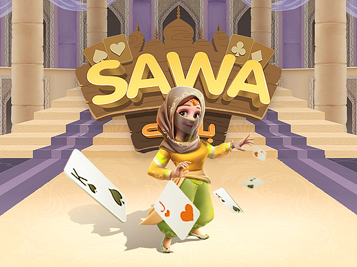 中东棋牌游戏《SAWA Baloot》界面设计