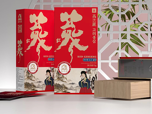 集优源高丽参铁盒包装