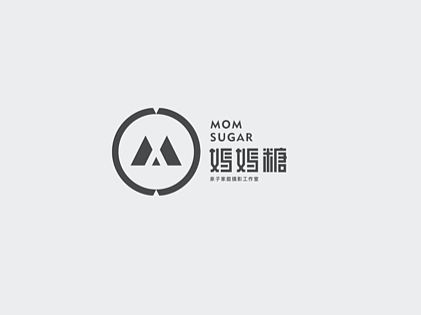 妈妈糖logo设计 极简logo设计 摄影logo
