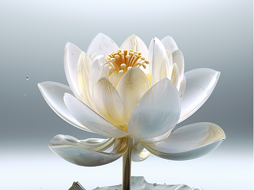 Midjourney  AI作品 荷花系列