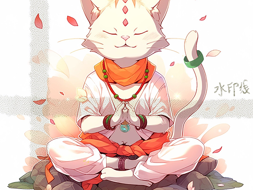 冥想的猫