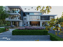 現(xiàn)代獨棟別墅-建筑動畫