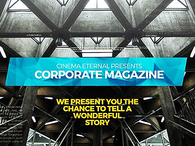 AE模板|时尚企业杂志场景动态动画业务销售折扣电影