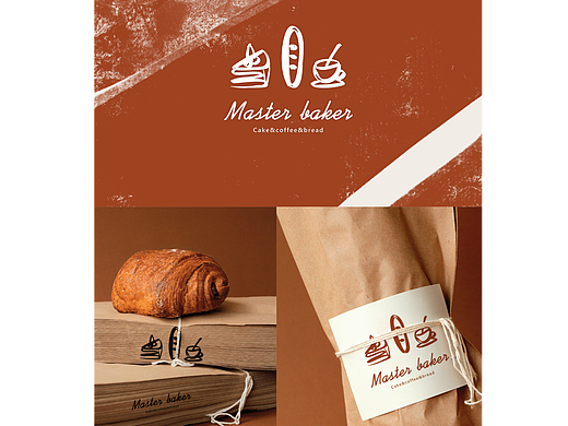 随意手绘感logo设计|烘焙大师的烘焙店