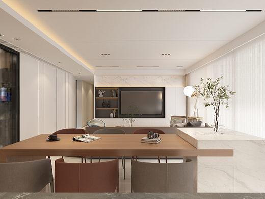 170m²商品住宅改造|住宅空间|现代极简