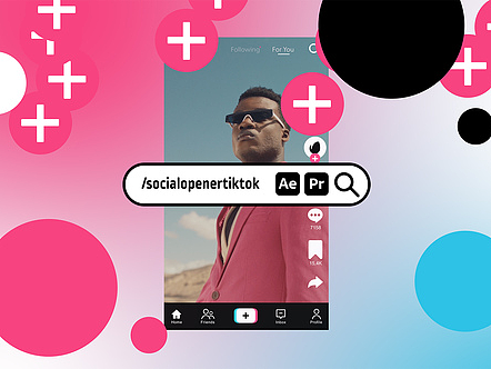 AE模板|创意动态渐变背景背景文字社交秀场动画动效