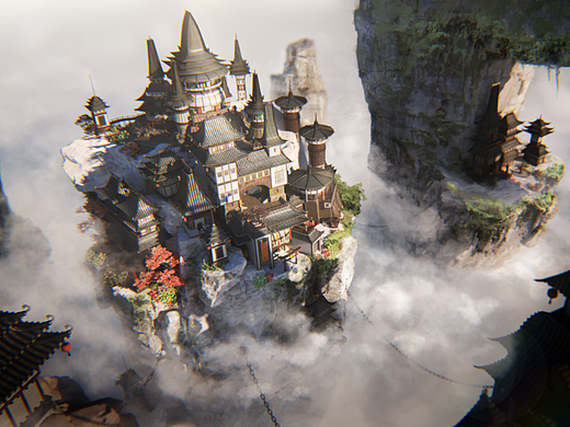 国风幻想02（个人主页-ZNTk5ODk2NzY=） - 场景 - 站酷设计师万银原创素材 - 站酷ZCOOL