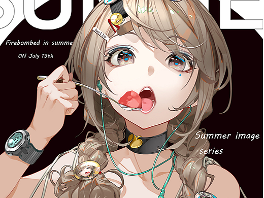 光翼学园蓝枫老师——夏日头像一绘制过程