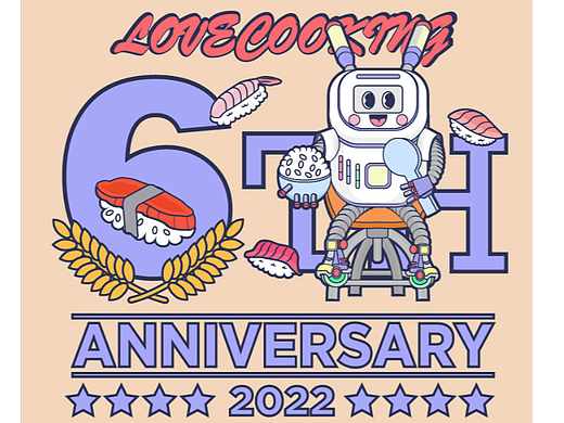 小家电商周年庆插画海报设计