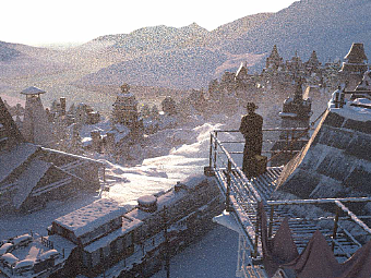 雪溶村前期構(gòu)圖設(shè)定（個(gè)人主頁(yè)-ZNjA3NDYyNTY=） - 概念設(shè)定 - 站酷設(shè)計(jì)師TriggerStudio原創(chuàng)素材 - 站酷ZCOOL