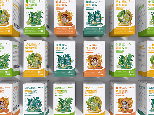 秦岭七药蜂蜜系列保健品包装设计