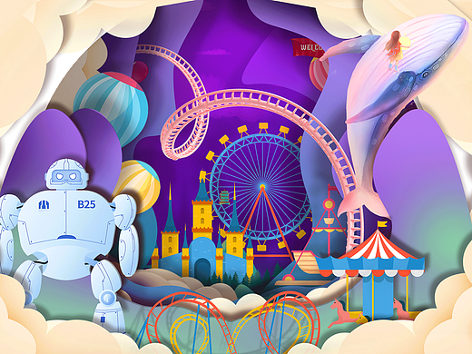 創(chuàng)意長圖（個人主頁-ZNjE5Mjk2MDQ=） - 商業(yè)插畫 - 站酷設計師海蝦畫設原創(chuàng)素材 - 站酷ZCOOL