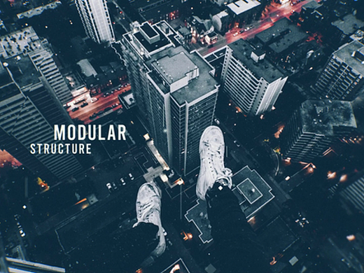 AE模板 | 抽象视差企业技术外观标题展示社交媒体开场