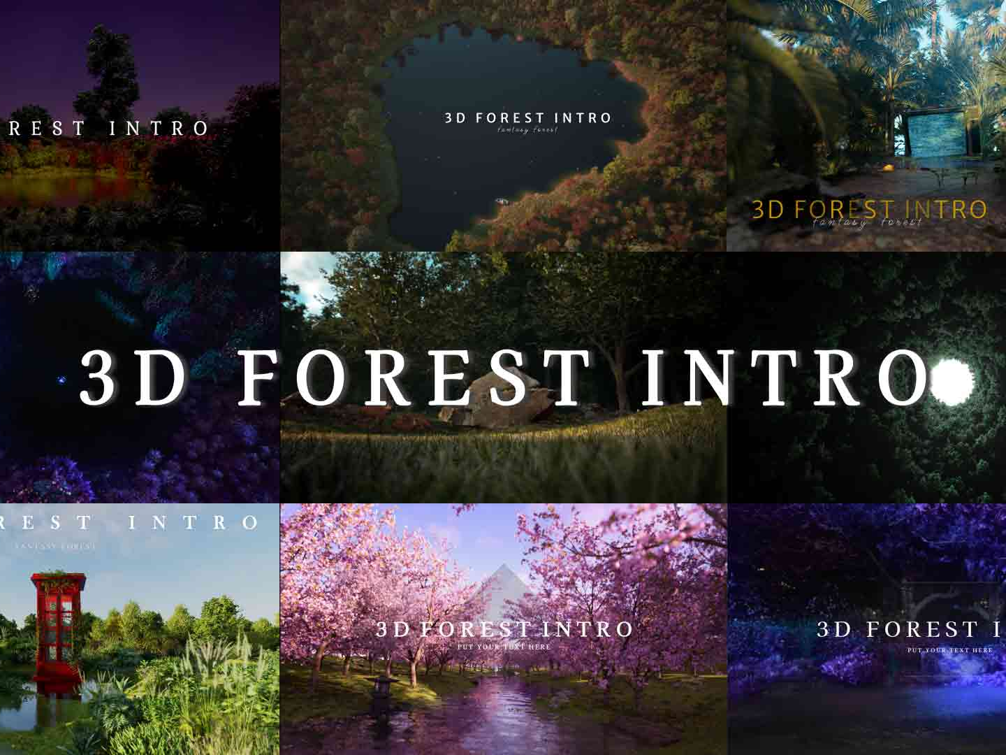 3D Forest Intro_GavinG1-站酷ZCOOL