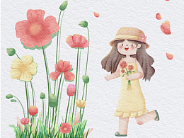 水彩分镜插画-小满