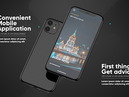 AE模板|竖屏3D场景Phone11手机界面应用程序演示动画