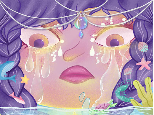 消失的她灵感插画创作
