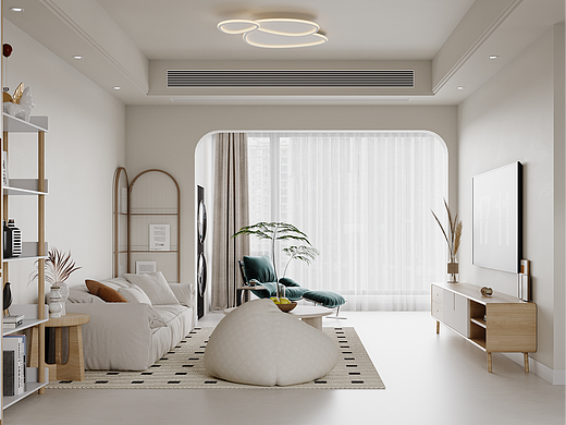 私宅 | 奶油原木风：目光所及皆是温柔！