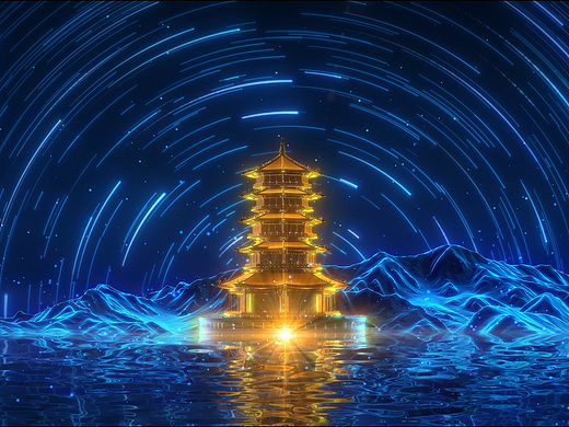 AE星辰粒子&星轨舞美背景