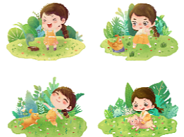 儿童插画小场景