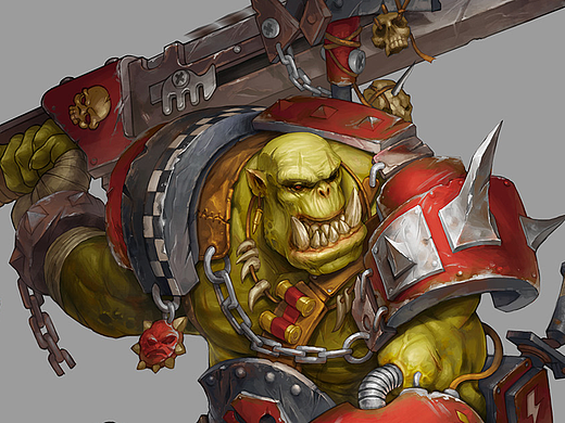 warhammer战锤 orks兽人warboss
