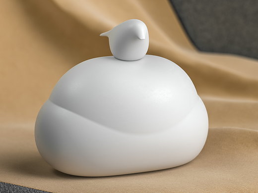 在云上躲雨的小鸟-夜灯