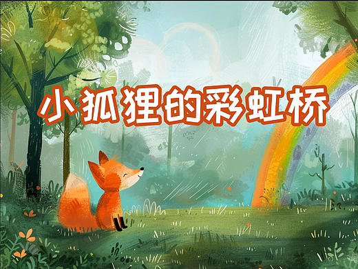 [AICG制作儿童绘本]小狐狸的彩虹桥