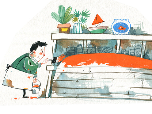 《灯塔》绘本故事(部分内页)