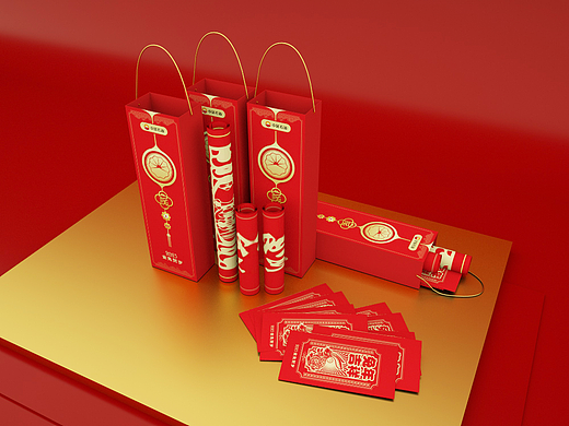 新年禮品包裝（個人主頁-ZNjM2ODU0MzI=） - 品牌 - 站酷設(shè)計(jì)師純色藍(lán)原創(chuàng)素材 - 站酷ZCOOL