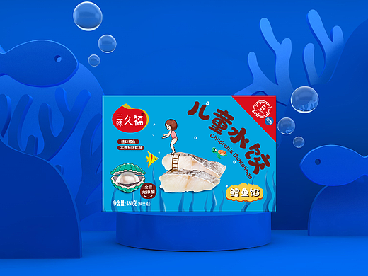 儿童水饺包装设计 