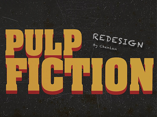PulpFIction低俗小说_片头片尾再设计/拼贴/AE/复古