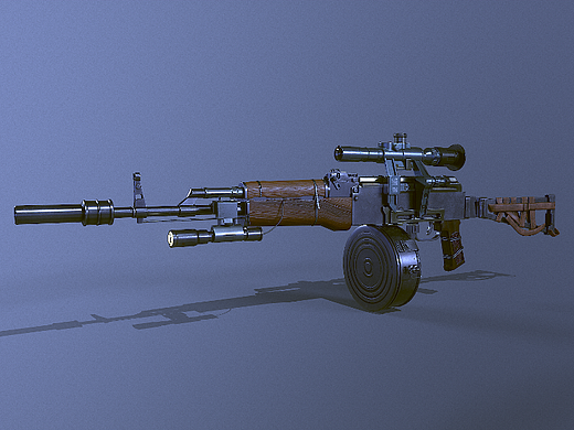 RPK枪建模（个人主页-ZNjczNDI0OTI=） - 建筑/空间 - 站酷设计师TheMeow原创素材 - 站酷ZCOOL