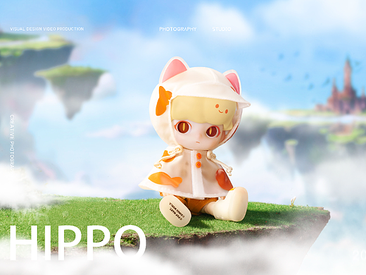 定格动画-POP MART DIMOO 雨衣小猫