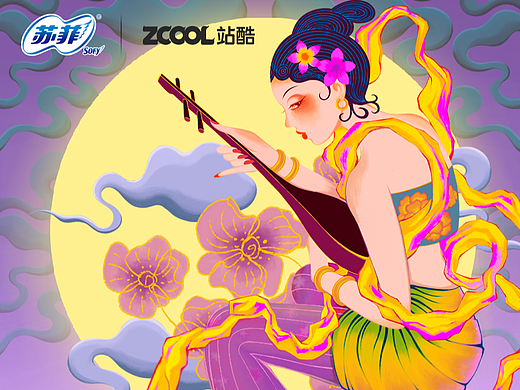 #看得见的丝绸般触感#苏菲裸感S国风海报