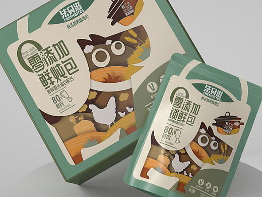 “法贝滋”狗粮包装&logo&插画&品牌宠物食品包装设计