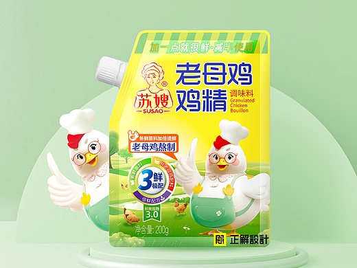 苏嫂老母鸡鸡精—食品包装设计、调味品包装袋设计公司