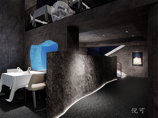 暗黑系餐厅设计