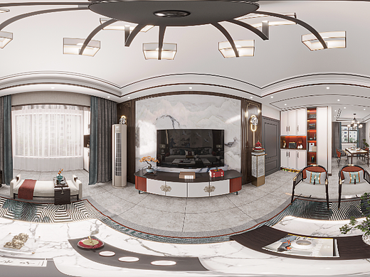 新中式（全屋設(shè)計(jì)）（個(gè)人主頁(yè)-ZNjE1MjI0NzY=） - 家裝設(shè)計(jì) - 站酷設(shè)計(jì)師ZHOU~舟原創(chuàng)素材 - 站酷ZCOOL