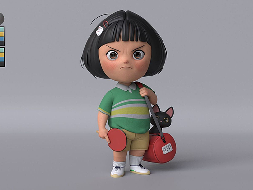 这可能是我见过最可爱的乒乓女孩了！