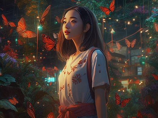 midjourney Ai绘画（个人主页-ZNjU0MjE1MTI=） - 人物/生物 - 站酷设计师晓珞luo原创素材 - 站酷ZCOOL