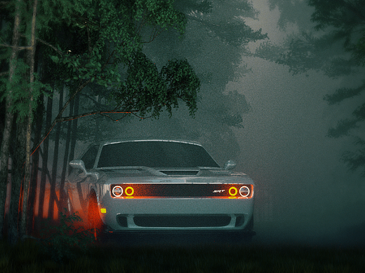 道奇挑战者渲染