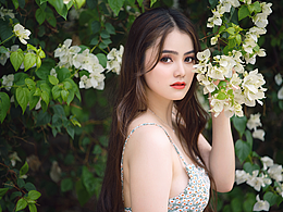 森澤視覺 │ 人像攝影/修圖｜淡綠三角梅  個人寫真