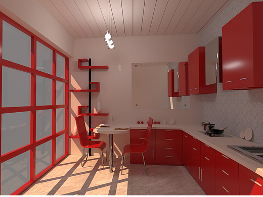 厨房渲染