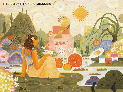 “自然美好之境，植愈之旅”  my CLARINS好食肌长绽放