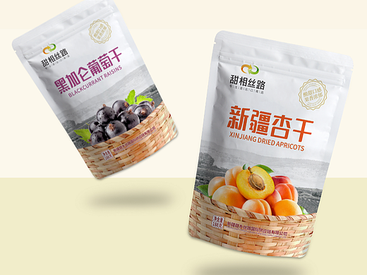 甜相丝路果干包装设计