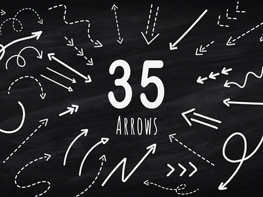 AE模板 | 手绘涂鸦黑白箭头包展示