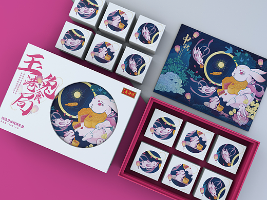 包装 / 当年情黄师傅玉兔港食局豆沙月饼礼盒