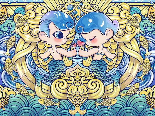 古物焕新YOUNG-双鱼形玉佩《如鱼得水》