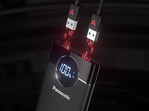 松下(Panasonic)充电宝海外版视频C4D动画