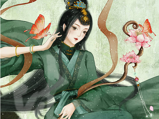 世间的温柔，皆如清新的你（个人主页-ZNjAwODA1MTY=） - 商业插画 - 站酷设计师沐九酒好好画画原创素材 - 站酷ZCOOL